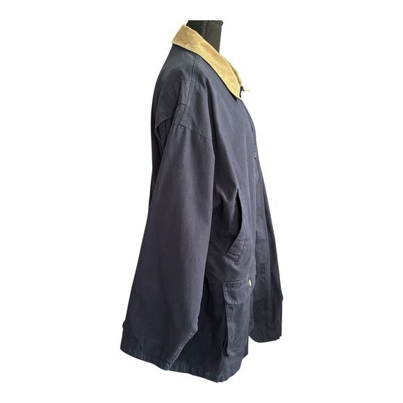 AUSTIN Frontier Vintage Barn Chore Jacket Blue Multi Pocket Lined - Picture 3 of 13